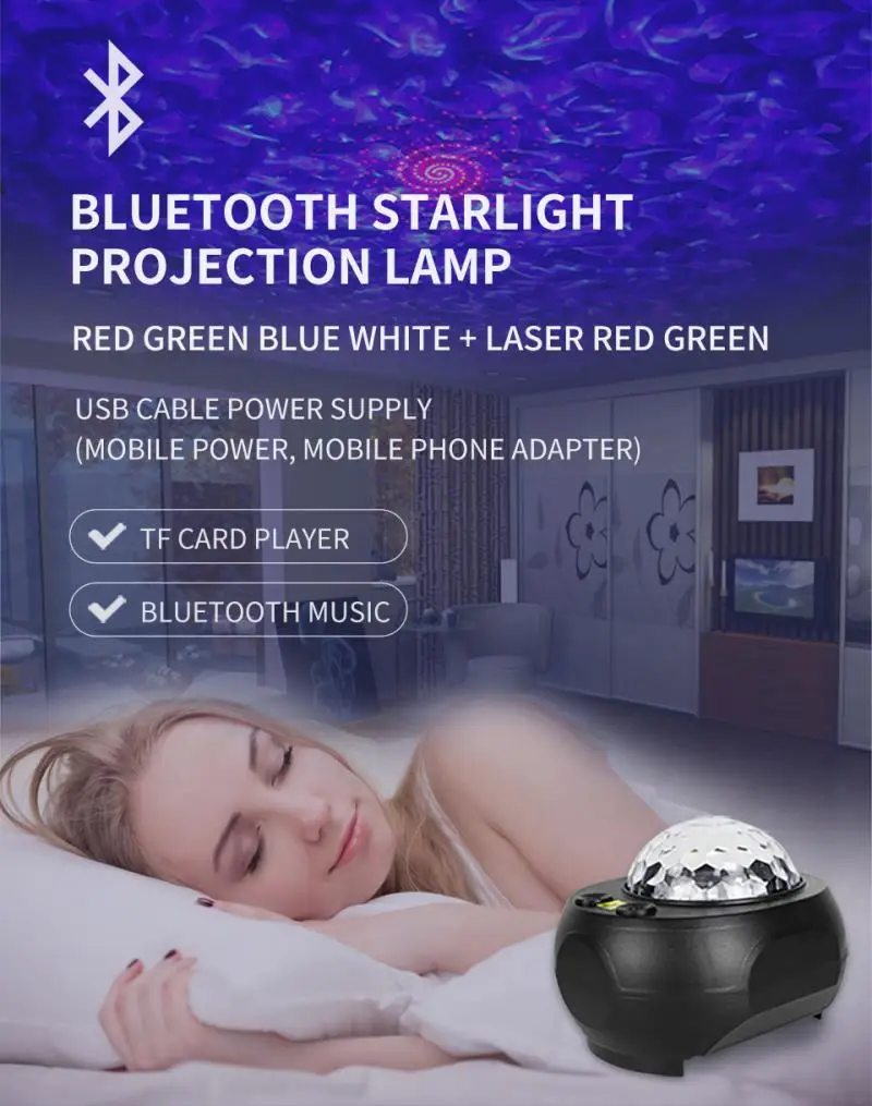 Led usb galaxy projetor estrelado noite lâmpada
