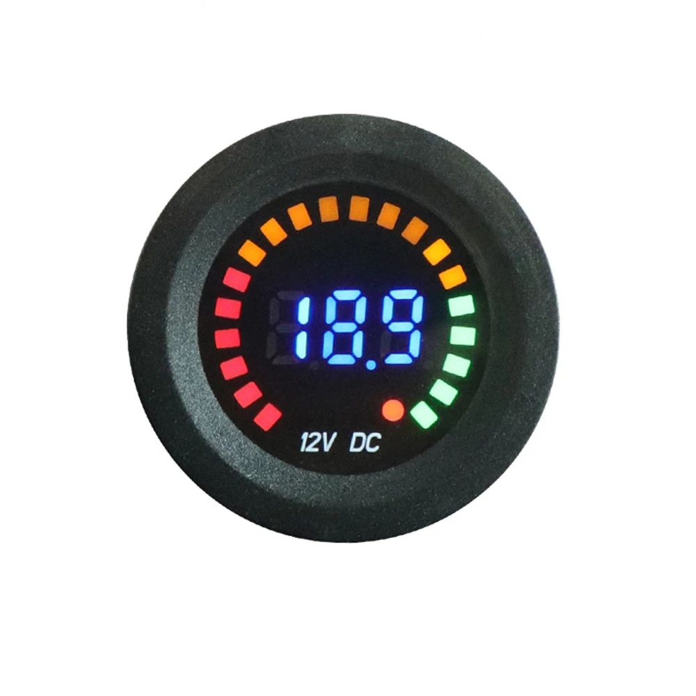 Jtron DC12-24V Автомобильный светодиодный volmeter цифровой дисплей многоцветный кольцо