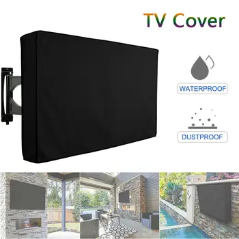 

Outdoor Waterproof LCD LED TV Screen Cover Black Television Dust-proof Microfiber Cloth Universal Protector