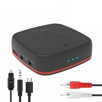 

1PC Bluetooth Transmitter Receiver Wireless HIFI stereo Audio Aptx HD Receptor with Digital Optical Toslink/SPDIF/AUX Adapter