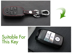 Image 5 - Кожаный чехол с кольцом для ключей, держатель для KIA Ceed K3 K4 K5 Sportage R QL KX5 Sorento KX3 KS3 RIO Cerato Optima Frote Soul