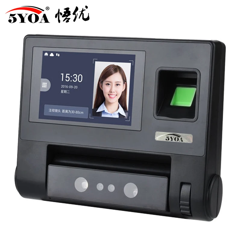 AF80 Biometric Face Facial Fingerprint Recognition Time Attendance System Machine Device Machine