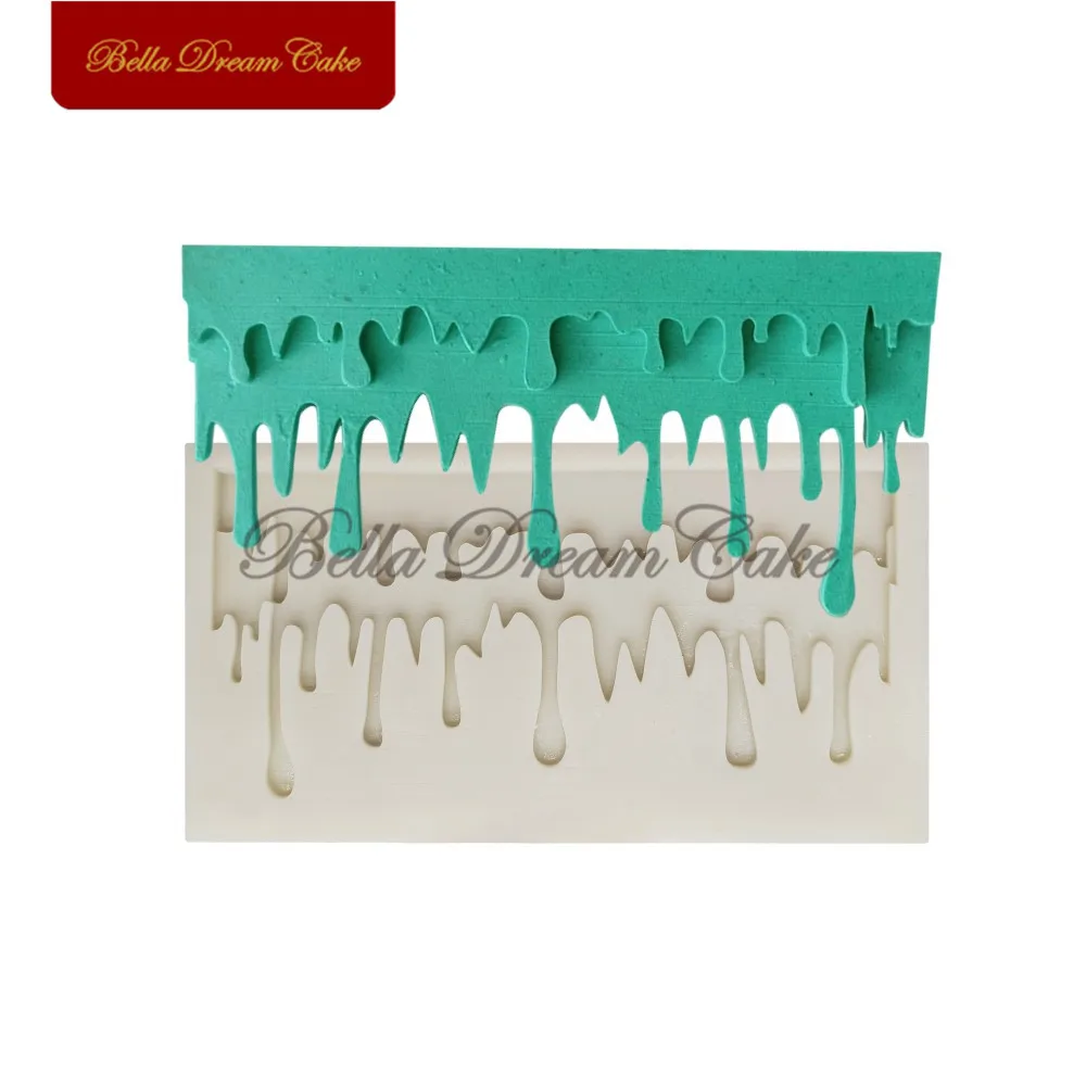 

Melted Cream Icicle Silicone Mold Cake Border Moulds Chocolate Fondant Cake Mould Cake Decorating Tools Baking Accessories