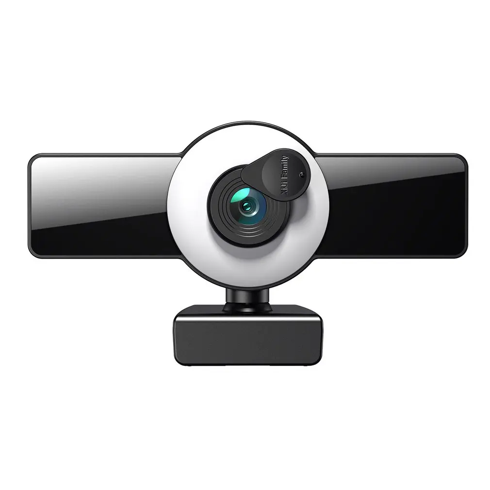 cam 1K 2K 4K 8K  Camera With Microphone LED Fill Light Mini Cam