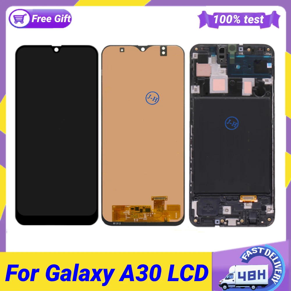 ЖК-дисплей 6 4 дюйма для Samsung Galaxy A30 A305 сенсорный экран с дигитайзером в сборе