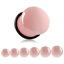 Jingzeyi Горячая распродажа! из натурального камня экспандер для уха, Грибовидная головка из ушной раковины Европа и Америка уха расширения корпус с защитой от проколов 2 шт./пара