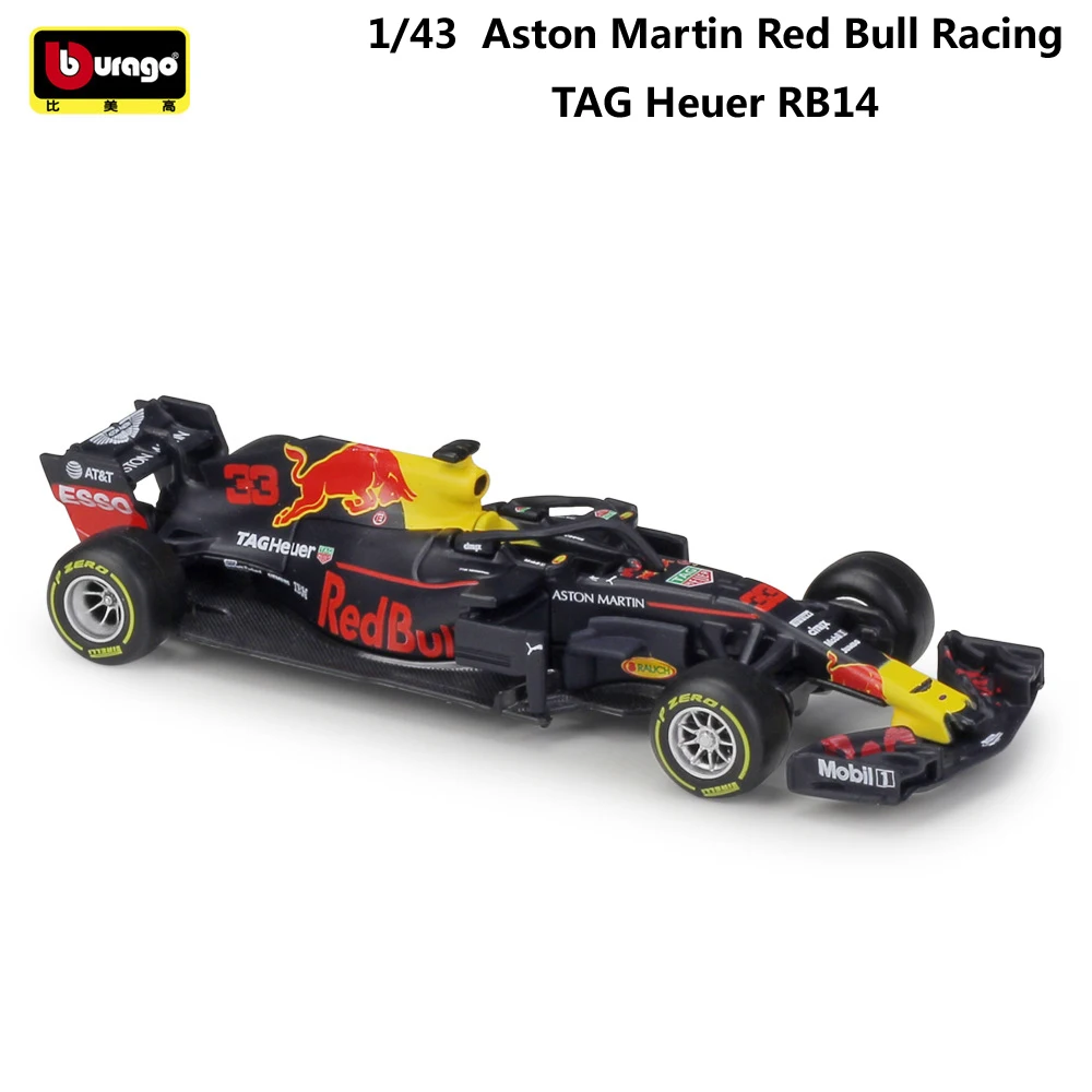Литой Автомобиль Bburago 1:43 Red Bull Racing F1 модель автомобиля RB15 и 14 13 Infiniti гоночная из