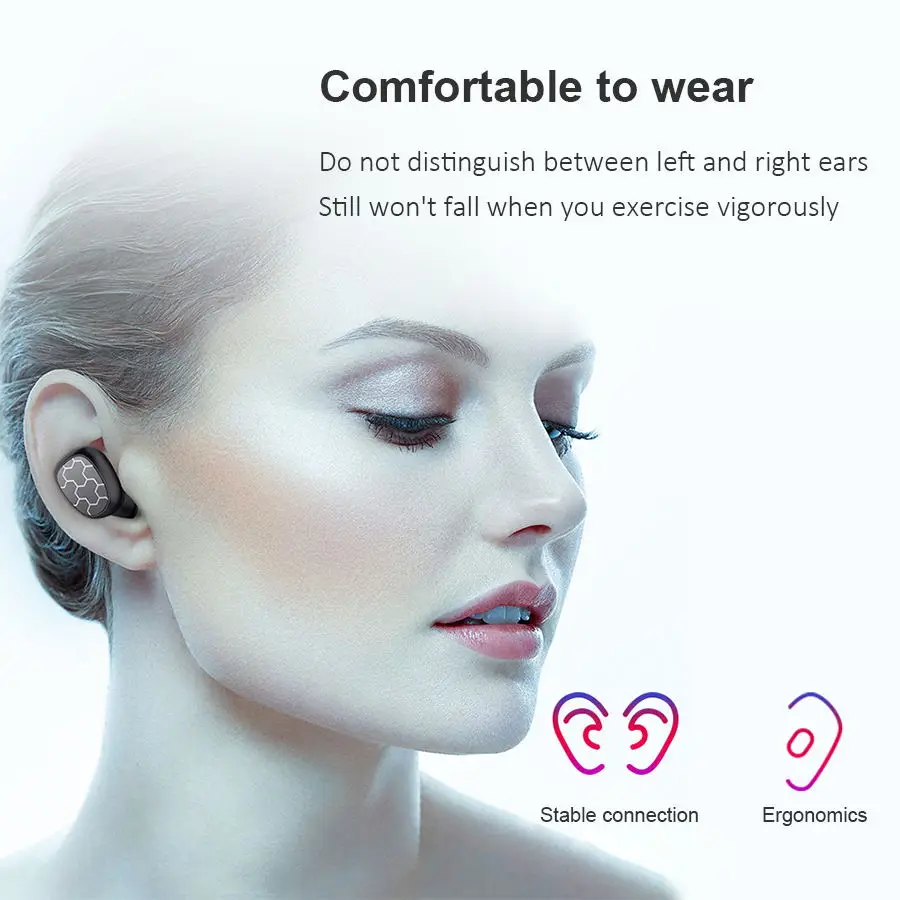 CBAOOO TWS Bluetooth гарнитура 5,0 стерео наушники спортивные Bluetooth гарнитура Hands-free игровая гарнитура с микрофоном наушники