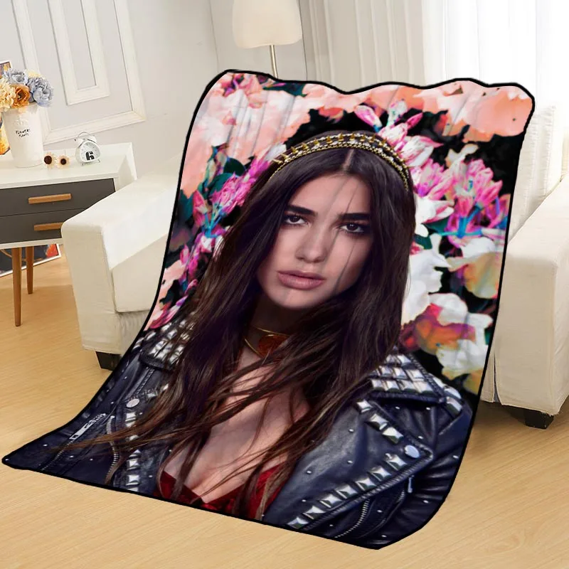 Новое поступление Dua Lipa одеяло s печать мягкий сон одеяло на дом/диван/офис портативный дорожный Чехол одеяло