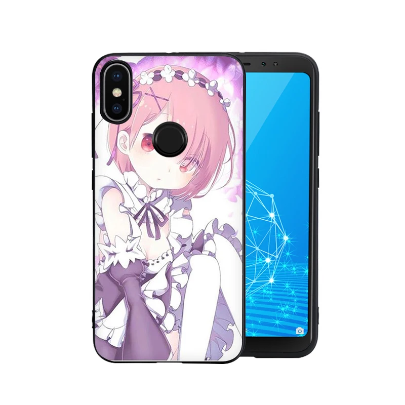 Силиконовый чехол для телефона EWAU Rem и Ram Re Zero Xiaomi Redmi Note 4 4X 5 6 7 8 Pro 5A prime|Бамперы| |