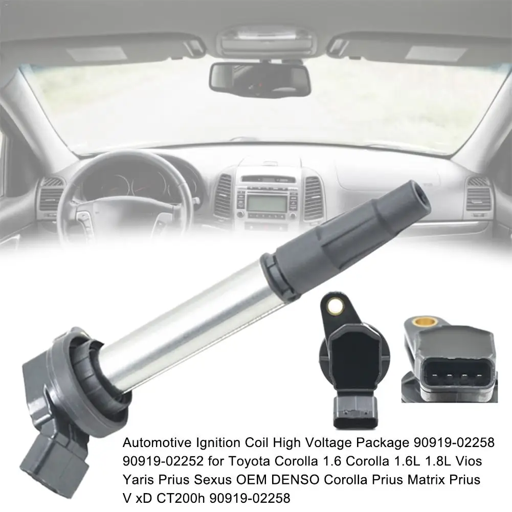 Автомобильная Катушка зажигания 90919-02258-02252 для Toyota Corolla 1.6L 1.8L Vios Yaris, Prius, Srexus для SCION датчик положения дросселя для Matrix Pontiac Vibe