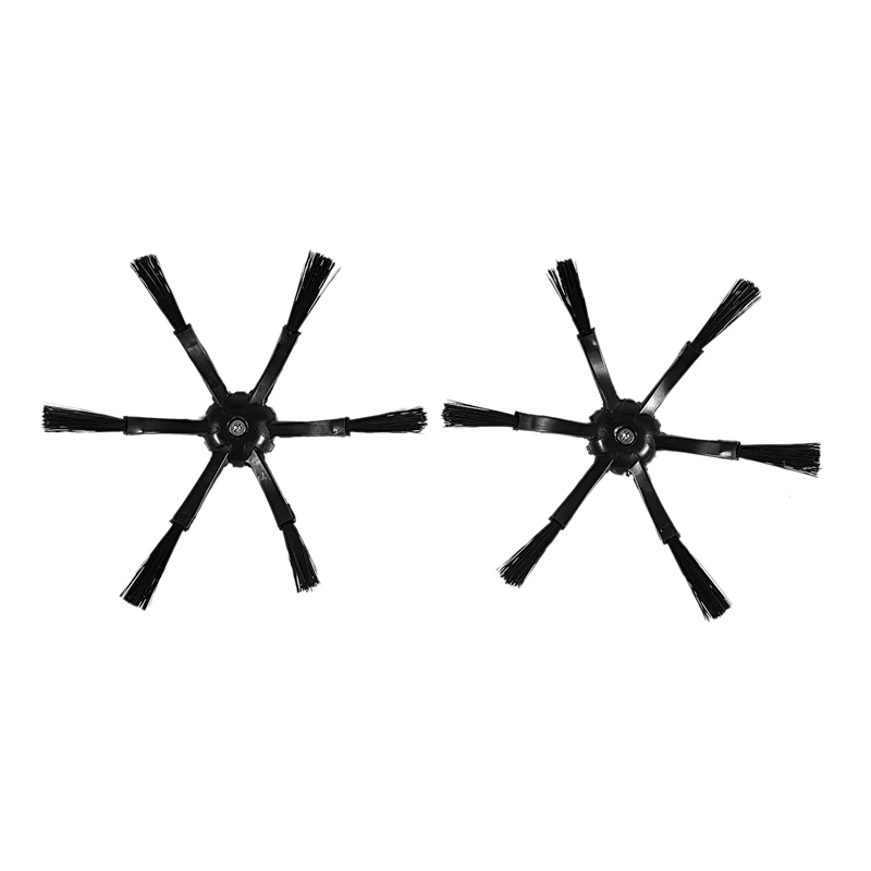 2 шт 6 рук боковые щетки для Xiaomi/Roborock S50 S51 S55 робот пылесос части щетки аксессуары боковая щетка(черный