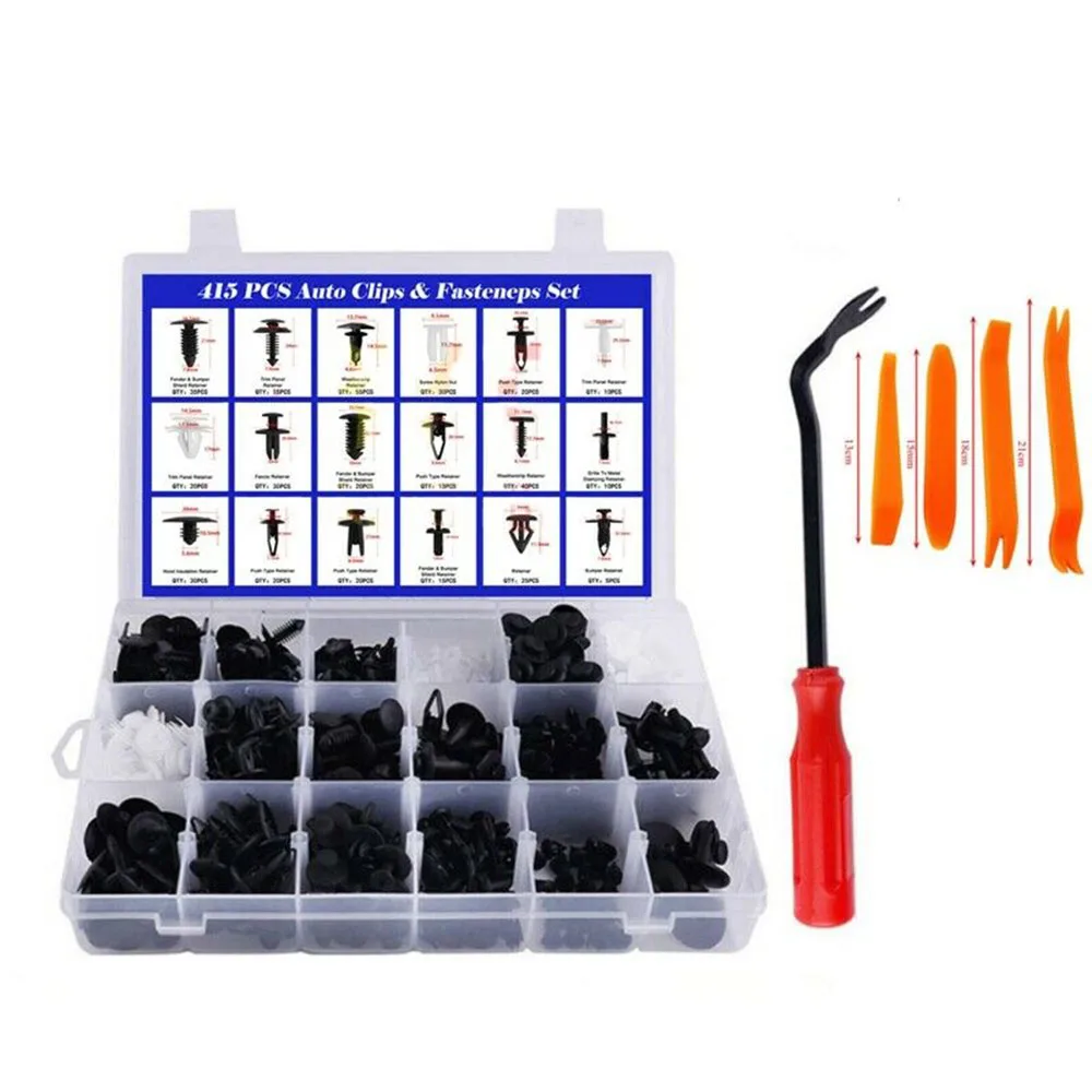 415 шт. авто крепеж нажимной дверной панели для Mazda/Ford/Honda зажим