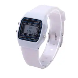 Модные мужские и женские уличные цифровые электронные часы высокого класса с мягким ПВХ ремешком дисплей данных ультра тонкие спортивные