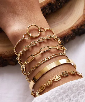 

Ornament Fashion Network Red Tide-Multilayer Hand Jewelry Multi-Element INS feng zu he Set Bracelets