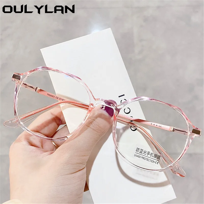 Anti-blue Light Finished Myopia Glasses Women Men Nearsighted Eyewear Student Prescription Glasses