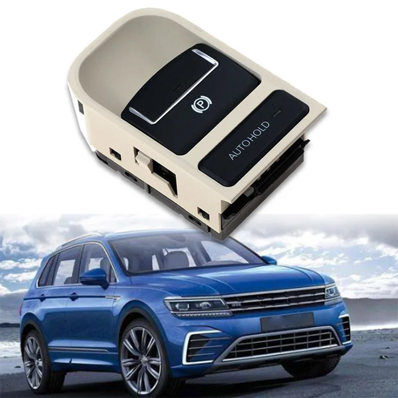 EPB Электронный парковочный ручной тормоз переключатель тормоза для VW Tiguan Sharan сиденья 5N0927225A - Цвет: Beige