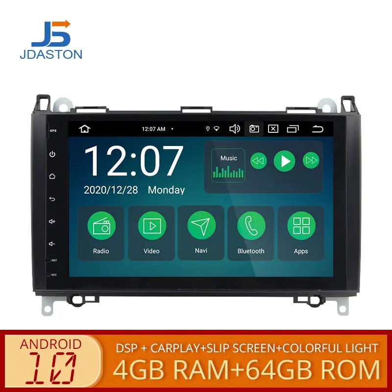 Автомобильный мультимедийный плеер DSP CARPLAY Android 10 0 для Mercedes Benz Sprinter B200 B-class W245 B170 W209