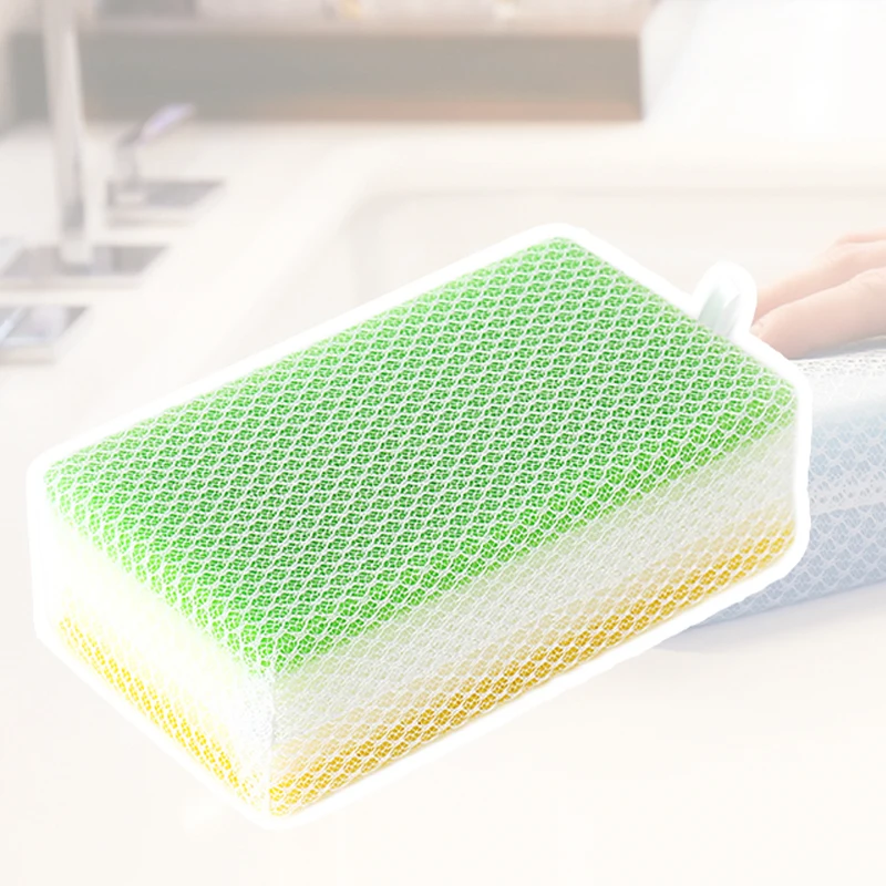 New Mesh Bathtub Cleaning Sponge Large Size Kitchen Dish Washing Items