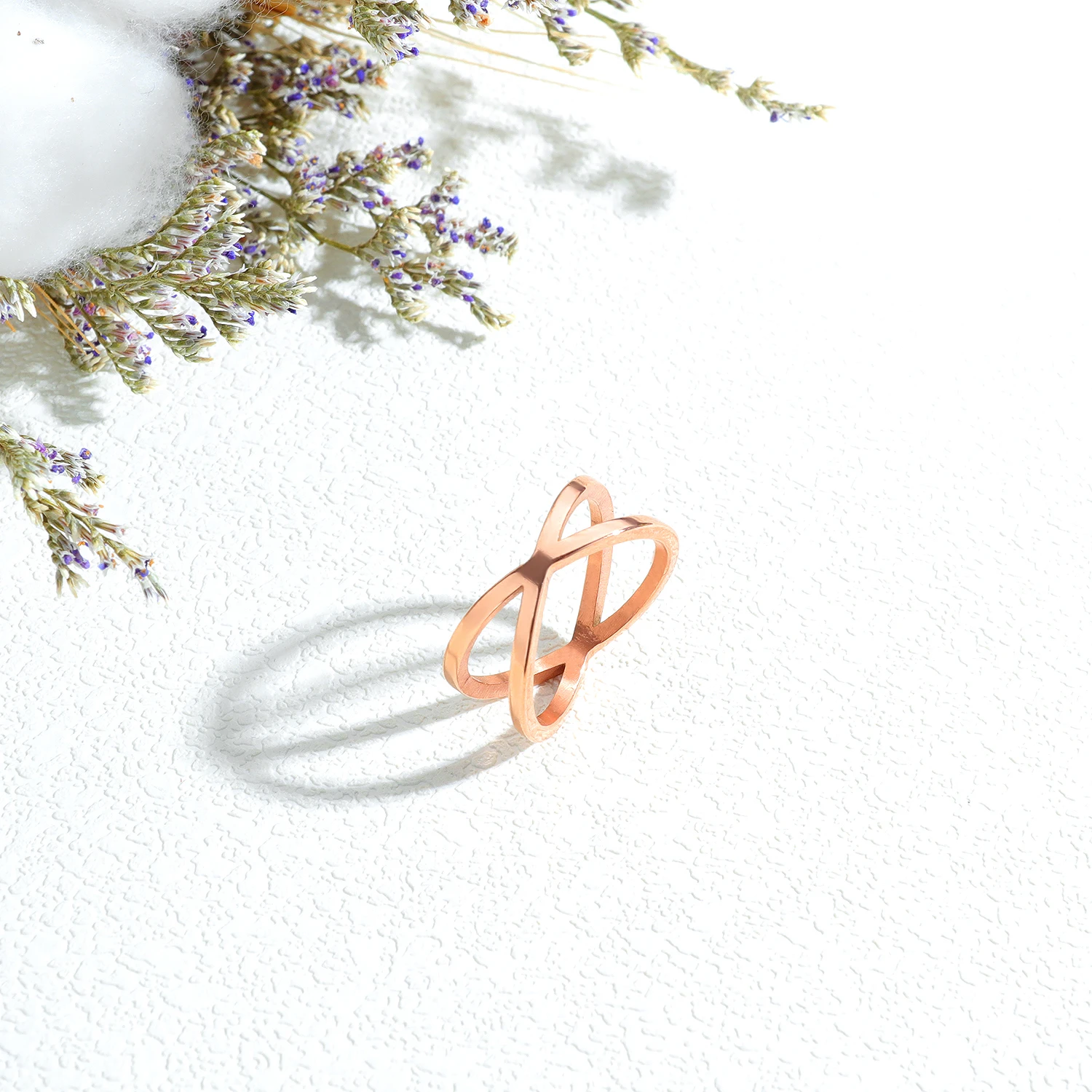 

Ladies Stainless steel rings for women 10 pcs bulk items wholesale lots sale luxury fashion letter x rose gold offers of the day