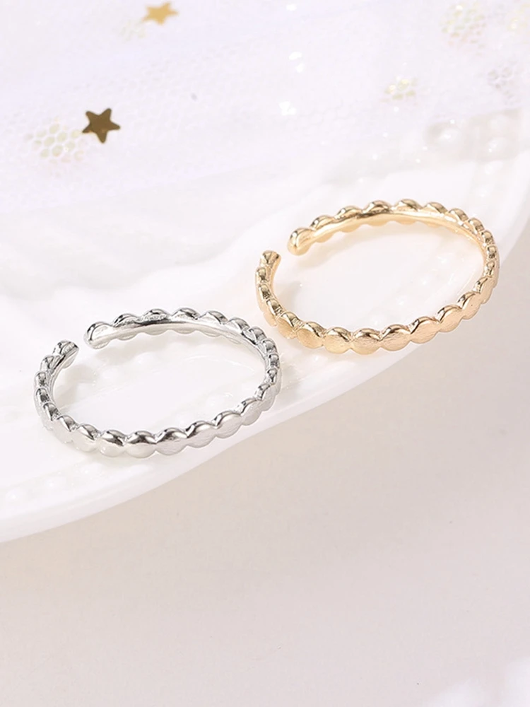 Креативное регулируемое Золотое Женское Обручальное кольцо из нержавеющей стали, геометрические волнистые кольца Anillos Acero Inoxidable Mujer