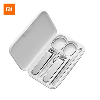 

Xiaomi Mijia 5pcs/set Stainless Steel Nail Clippers Fingernail Toenail Nail Cutter Scissors Grooming Kit Pedicure Manicure Tools