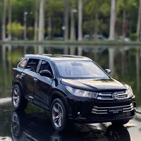 1:32 Toyota Highlander SUV Alloy Car Model Diecasts & Toy Metal Off-road Vehicles Car Model High Simulation Collection Kids Gift 1