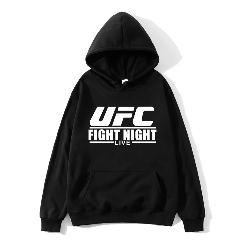 Толстовки с капюшоном UFC Fight Night Hoody MMA Чемпион Толстовка Осень Зима Топы Модные