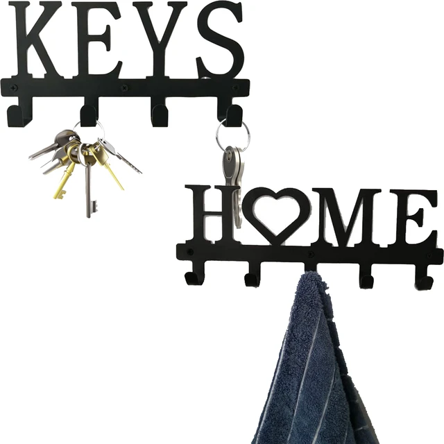Schlüsselhaken Home Wand-Schlüsselanhänger 5 Haken, dekorativ