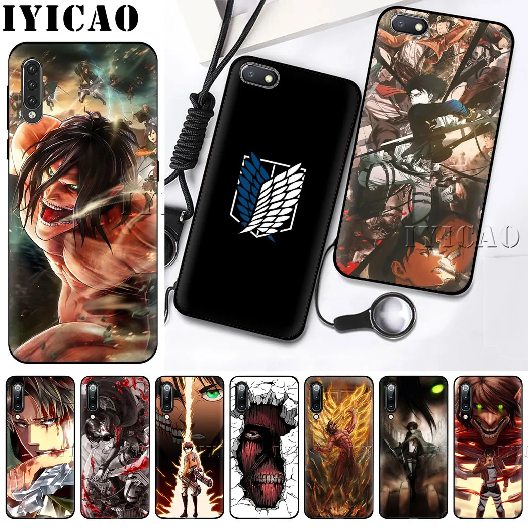 Мягкий чехол IYICAO Attack On Titan для Xiaomi Mi 9 8 6 A2 Lite A3 9T Pro A1 F1 MAX 3 2S CC9E 8SE телефона | Мобильные