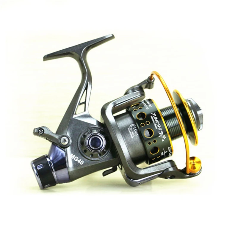 YUMOSHI 11 BB Double Brake Design Fishing Reel Super Strong Carp Fishing Feeder Spinning Wheel Type Fishing Wheel