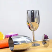 Модный бокал для вина из нержавеющей стали, Небьющийся бокал для шампанского, паба, Высокая чашка