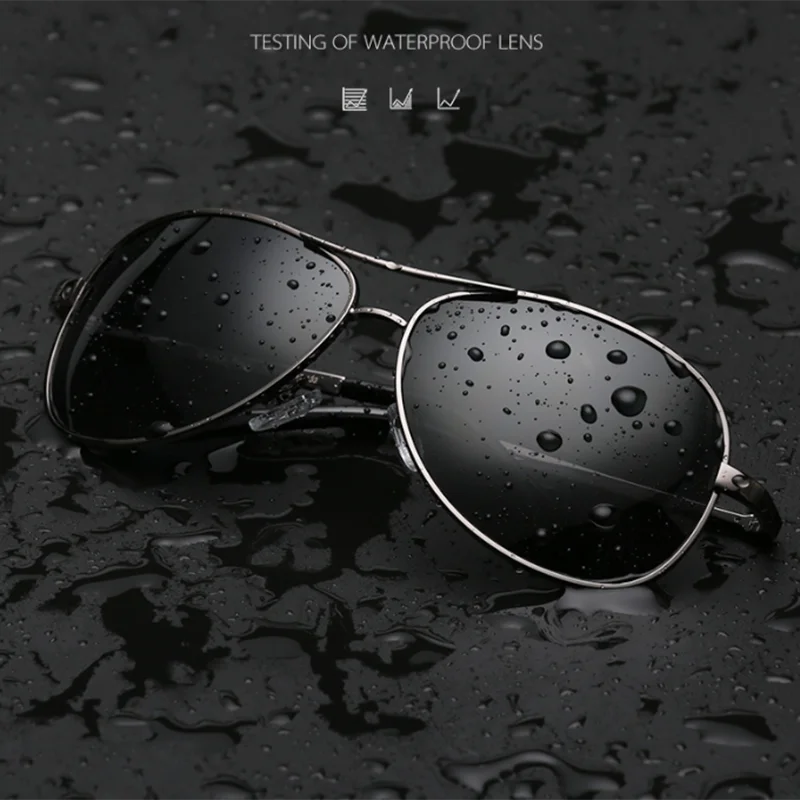 Classic Pilot Sunglasses Man Woman Polarized Aviation Prescription Sunglasses 0 -0.5 -1.0 -2.0 -3.0 To -5.0 6
