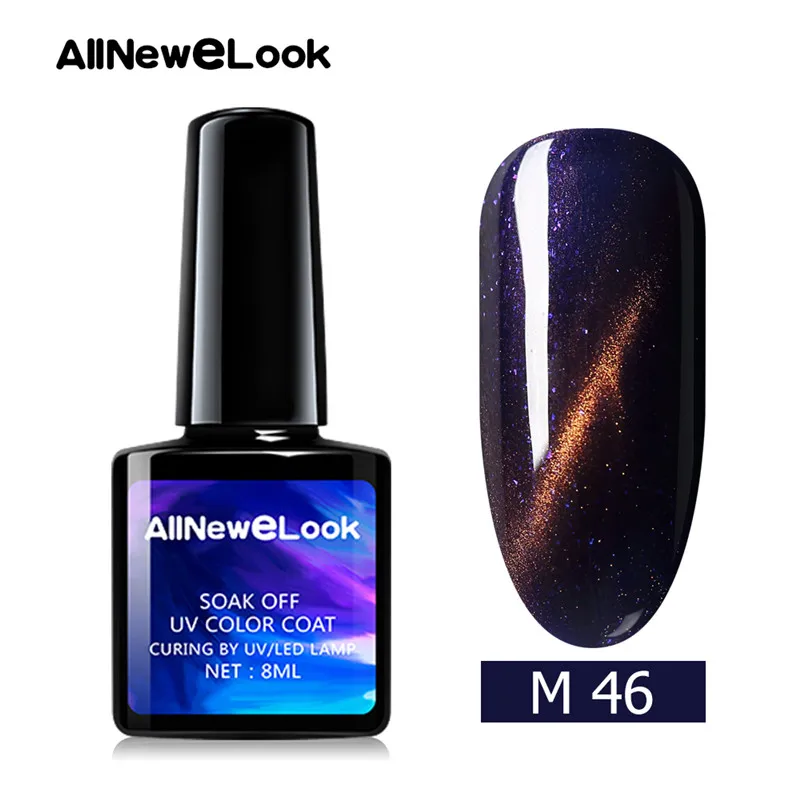 Allneweook Cateye 3D Гель-лак полигель набор для ногтей 8 мл УФ-гель для ногтей 48 цветов замачиваемый Гель-лак для ногтей горячая распродажа - Цвет: 46