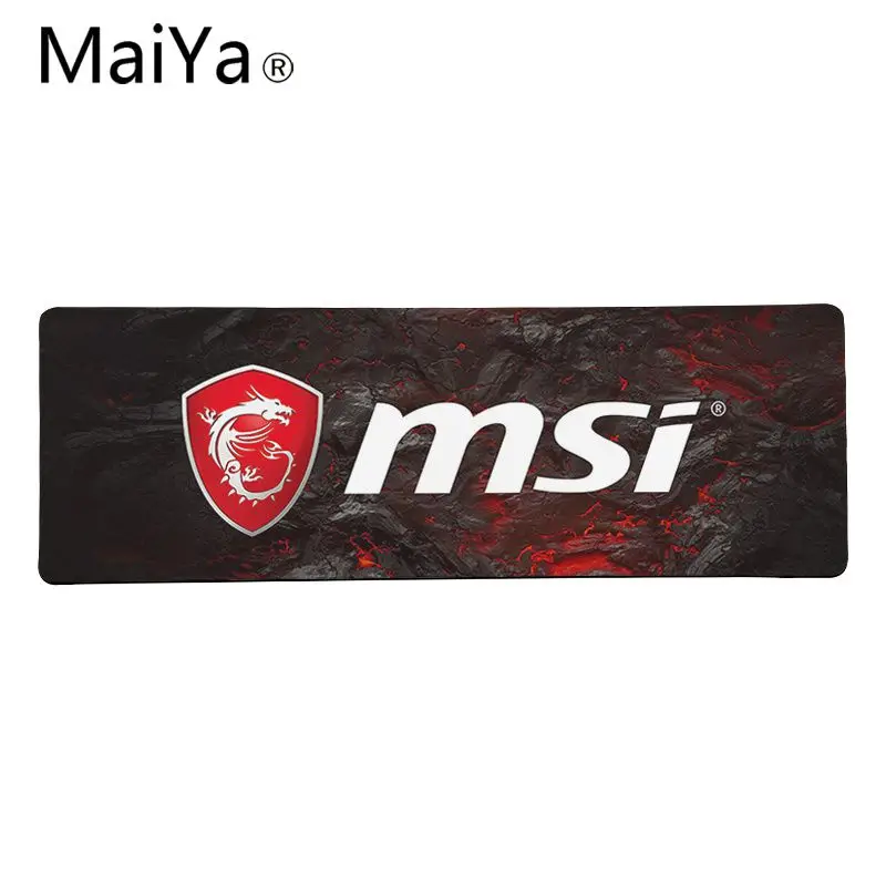 Maiya высокое качество MSI Дракон игра DIY дизайн игровой с узором коврик для мыши большой коврик для мыши клавиатуры коврик - Цвет: Lock Edge 40X90cm