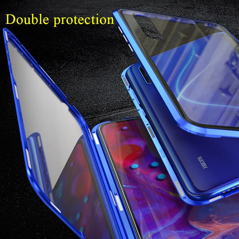 Металлический магнитный чехол для телефона для xiaomi mi 9 t pro двусторонний стеклянный чехол s On Xia mi Xio mi 9 t 9tpro t9 k20 360 Funda чехол s Fundas