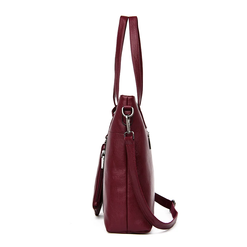 Роскошная кожаная женская сумка прочная натуральная кожа женская сумка на плечо большая Вместительная женская сумка кожаная повседневная сумка-тоут