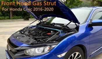 

For Honda Civic 2016-2020 Steel Car Front Engine Hood Lift Supports Props Rod Arm Gas Springs Shocks Strut Accessories 1Set