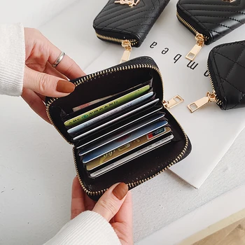 

Women Luxury Brand Bits Card Case Business Card Holder Women Credit Passport Card Bag ID Passport Card Wallet