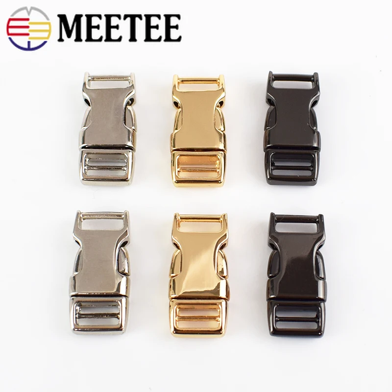 

5/10pcs Backpack Buckles Outdoor Paracord Bracelet Dog Collar Webbing Release Metal Buckle Safety Clasp DIY Sewing Accessories