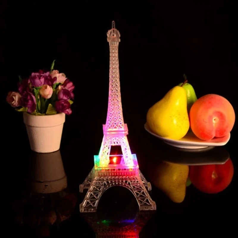 Модный Мини-светильник с Эйфелевой башней, настольная лампа для спальни, ночник, декоративный Настольный светодиодный светильник, романтическая атмосфера, светильник, Новинка
