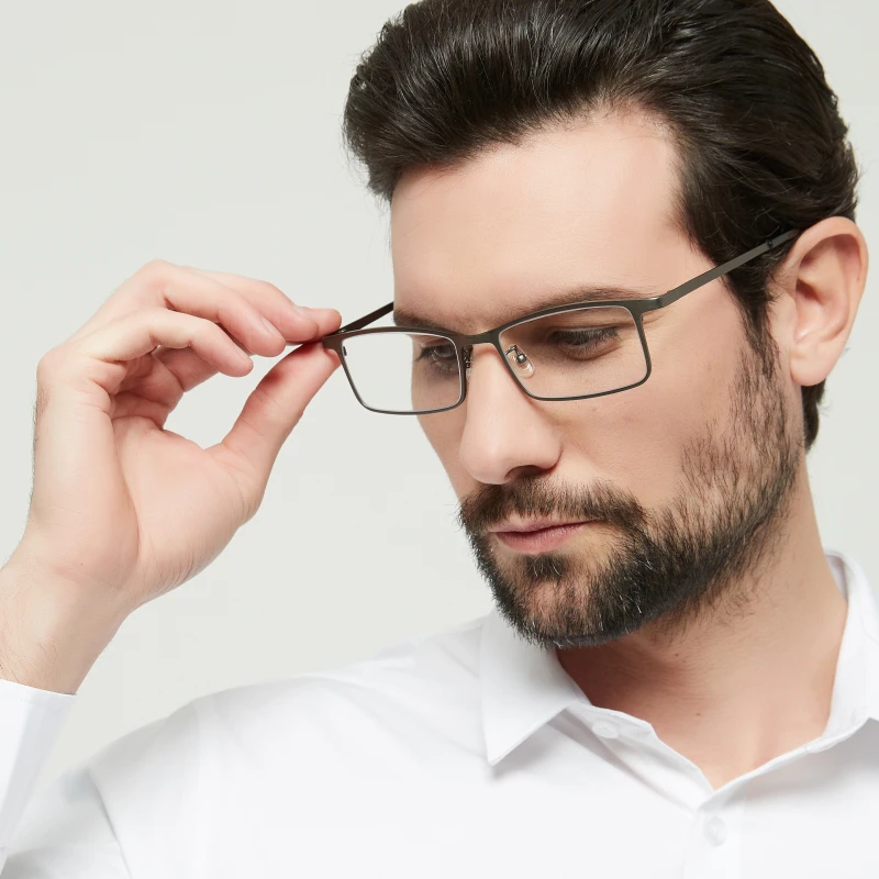 Высокое качество, титановые очки, оправа для мужчин, больше размера d, полная оправа, мужские очки, оптические очки по рецепту, очки для большого размера, голова