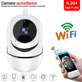 

1080P HD IP Camera Wireless Network Camera Auto Surveillance Tracking Camera IR Night Vision Baby Monitor or Memory Card