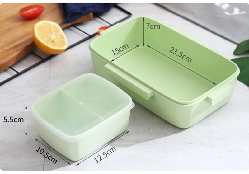 TUUTH New Microwave Lunch Box Independent Lattice For Kids Bento Box Portable Leak-Proof Bento Lunch Box Food Container A1