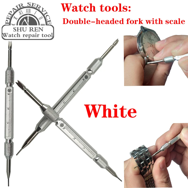 Watch repair tools,watch repair double-headed ear batch,split the watch chain double fork,change the connecting shaft?watchband
