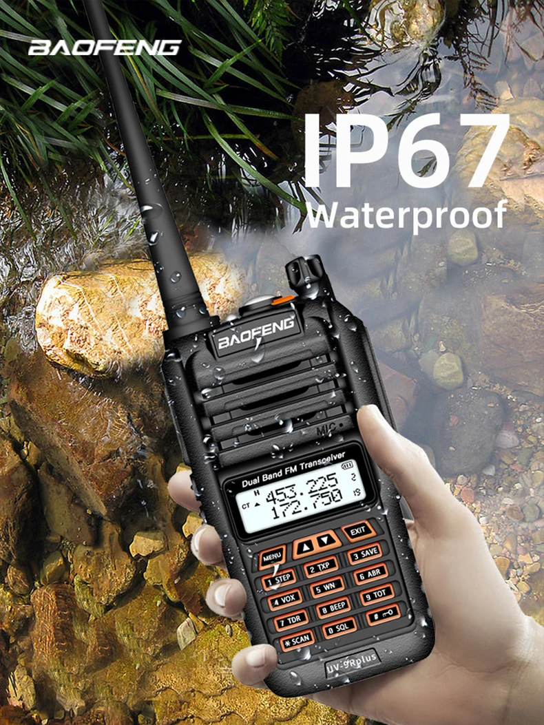 Long Range Walkie Talkie Baofeng UV 9R Plus V2 160 Chanels 2 way radio 30kms