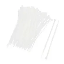 100 шт. зубчатая рукоятка упаковочная веревка крепежная проволочная кабельная стяжка на молнии Белая 4,4x180 мм