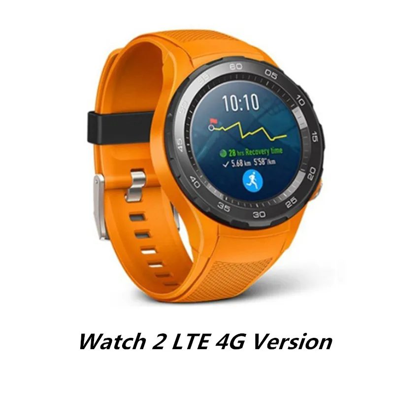 Huawei Watch 2 Смарт-часы 4G LTE версия поддержка sim-карты телефонный Звонок трекер сердечного ритма для Android iOS IP68 Водонепроницаемый NFC gps - Цвет: Orange