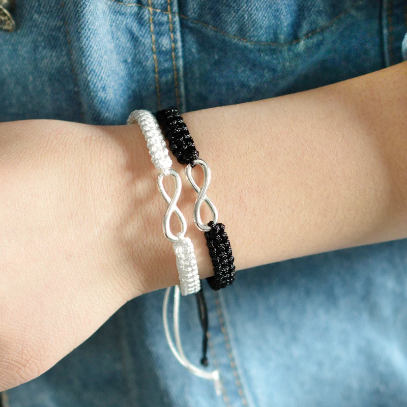 Infinity Braided kit Ribbon bracelet Friendship Bracelet Set 2pcs bracelet jewelry