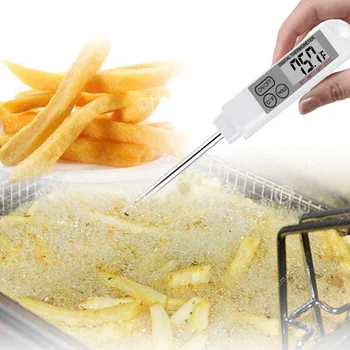 

Digital Meat Thermometer With Timer Cooking Food Kitchen BBQ Probe Water Milk Oil Liquid Oven Digital Temperaure Sensor Meter
